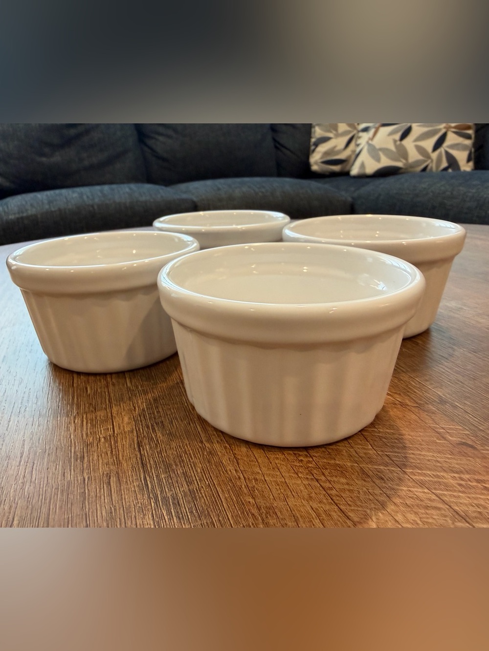 White Ceramic Ramekins - Set of 4 - Made in Portugal